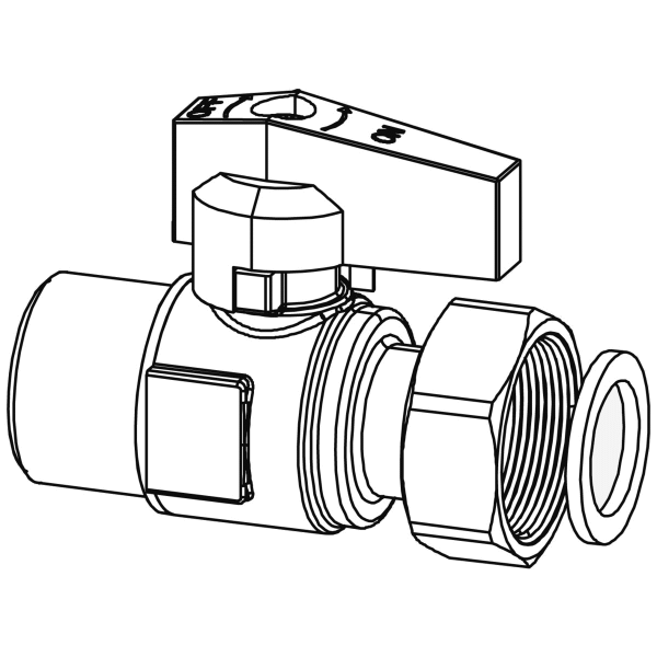 Bild von Kugelhahn G3/4I x G3/4A