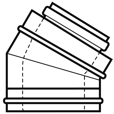 Bild von AZ-Bogen INOX/PP 160/110