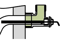 Bild von Einschraubwinkel mit Tauchhülse 750-1000L