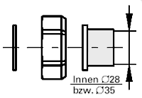 Bild von Lötverschraubungen DN35