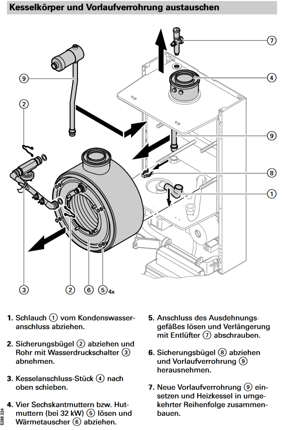 Bild von Vorlaufverrohrung WB2 32kW