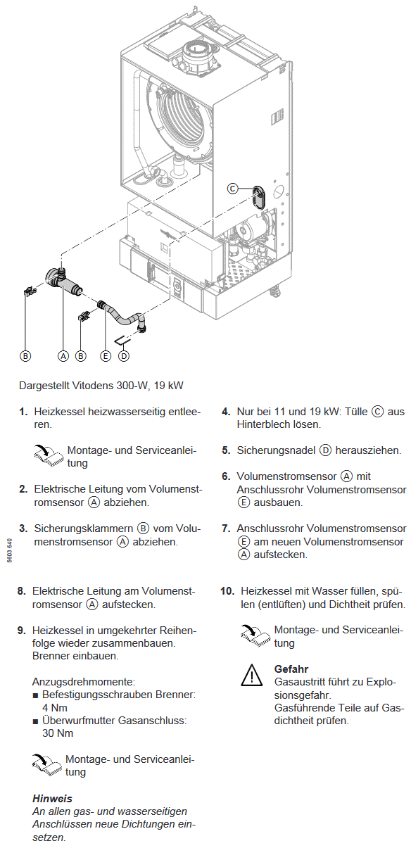 Wartungsset Vitodens 300/333/343 11/19kW  Loebbeshop Heizung und  Ersatzteile online einkaufen