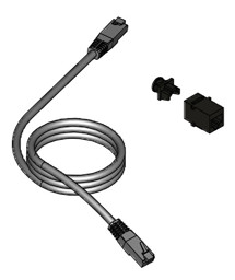 Bild von LAN-Kupplung mit Kabel