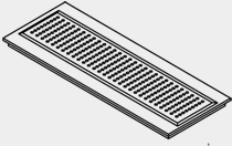 Bild von Abdeckgitter Fussbodenauslass weiss