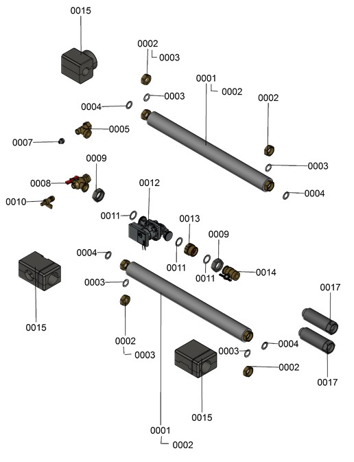 Bild von Systemverbindung G1 Rechtsanbau mit Umwälzpumpe