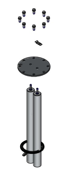 Bild von Anodenflansch mit Dichtung CVWA 500L