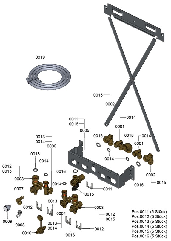 Bild von Montagehilfe Vitodens 100/200-W Kombi Aufputz EU/CH