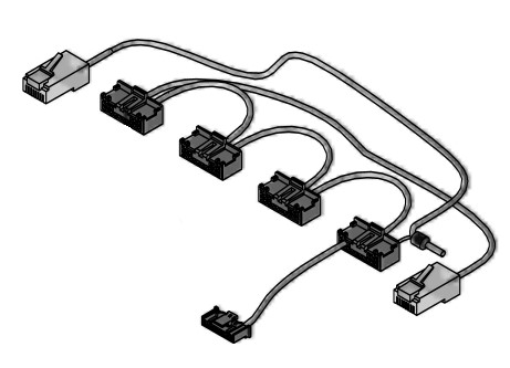 Bild von Datenkabelbaum Master 4-pol. 400/230V