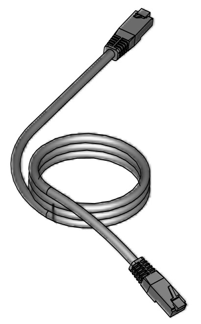 Bild von Kabel 1m geschirmt 2xRJ45-Steward