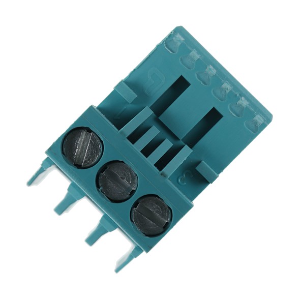 Bild von Stecker H1/H2 3-polig türkisblau Rast 5 PA6 V2