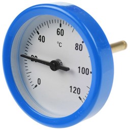 Bild von Thermometer blau 120º C.