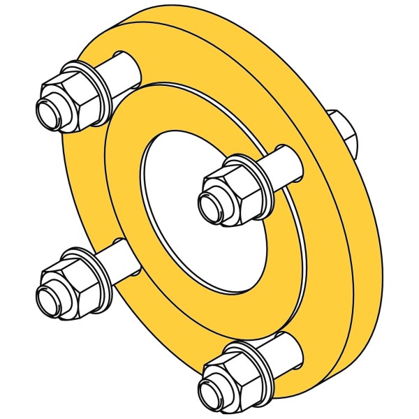 Bild von Blindflansch-Set Gasrohr DN50 PN6