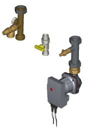 Bild von Anschluss-Set Heizkreis mit HE-Pumpe
