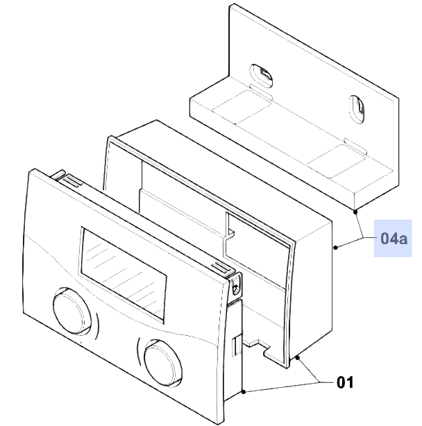 Bild von Vaillant Gehäuse Wandhalter VRC 430f