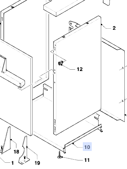 Bild von Vaillant VK 754/9 Halter für Bodenblech