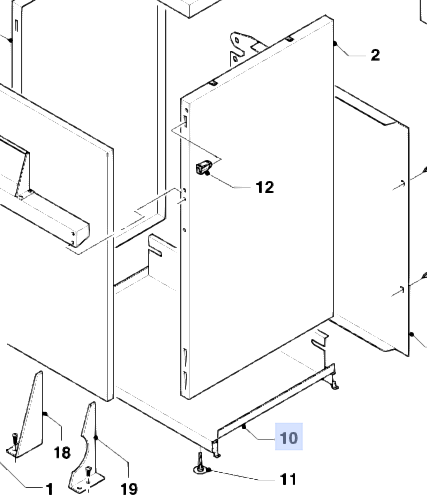 Bild von Vaillant VK 854/9 Halter für Bodenblech