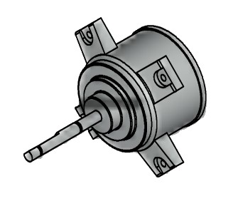 Bild von Ventilator-Motor oben 1XX-S 12kW