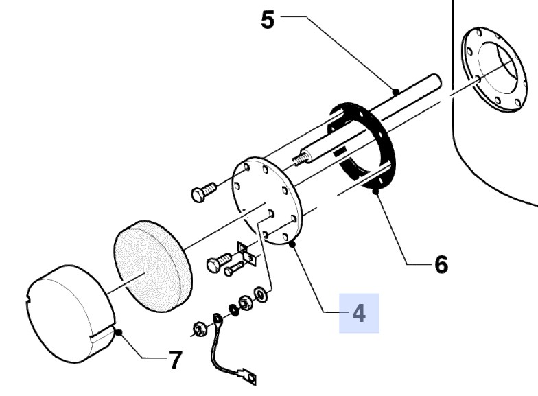 Bild von Speicherflansch unten VIH 300-500/7 (R1)