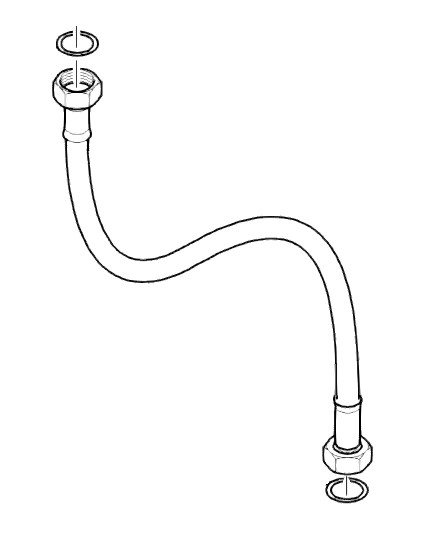 Bild von Vaillant Schlauch mit Dichtungen