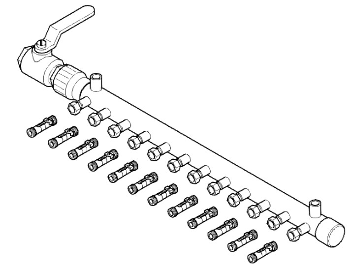 Bild von Vaillant Verteiler 12fach