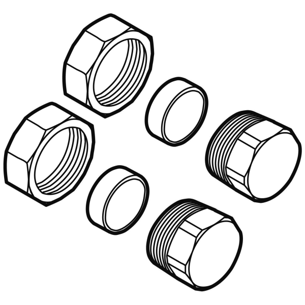 Bild von Rohrverschluss-Set Ø22mm Trinkwasser WWP LS