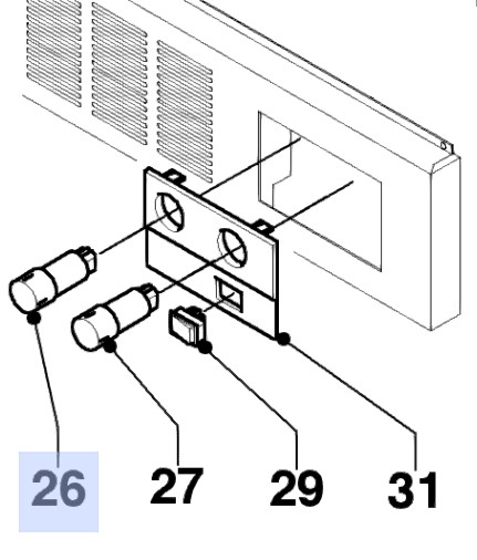 Bild von Vaillant Drehschalter D=23mm standard