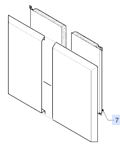 Bild von Vaillant VSF 300/3 EL Isolierung, vorne (Microtherm)