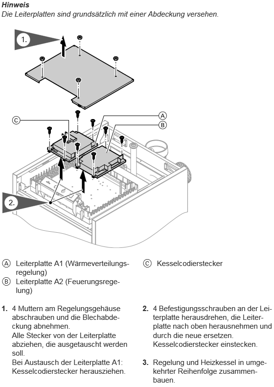 Bild von Leiterplatte A2 (Feuerung) VL3B 12-24 kW