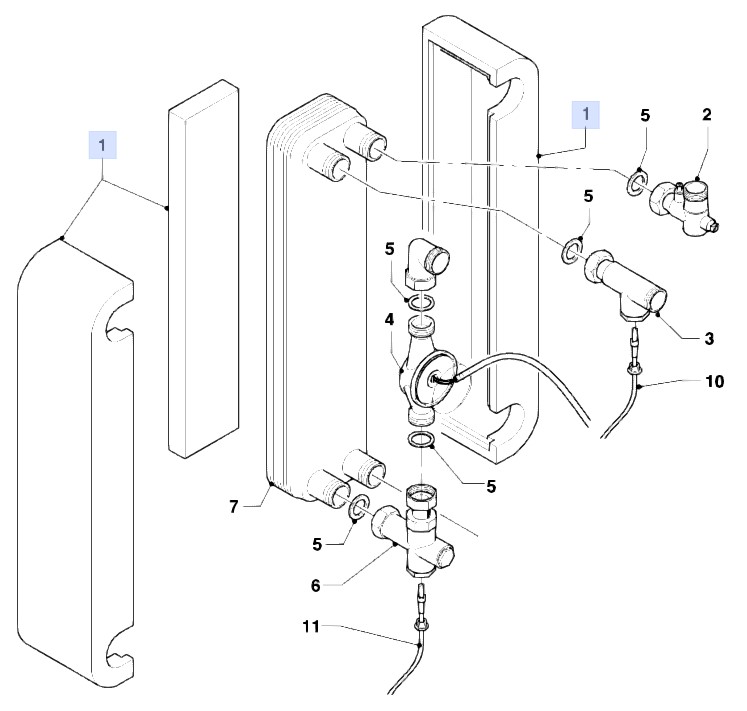 Bild von Vaillant Isolierung Trinkwasserstation 25+40 l/min.