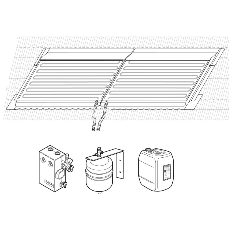 Bild von Paket Indach horizontal 2x1 IH F1