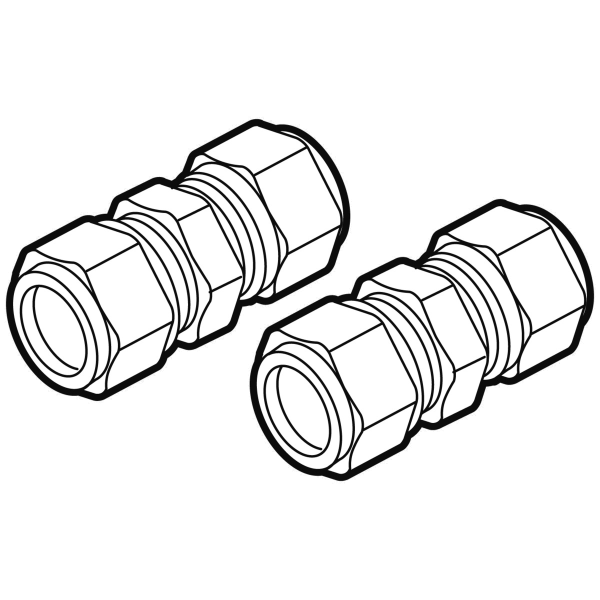 Bild von Verschraubung INOX DN20 ->DN25