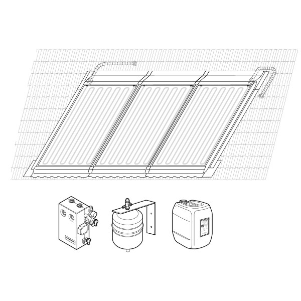 Bild von Paket Indach vertikal 3x1 IV F1