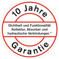 Weishaupt 10-jahres Garantie für WTS-F2 Solarkollektor