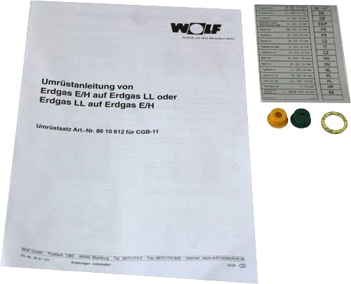Bild von Umrüstsatz Erdgas E <-> LL für CGB/CGW-11