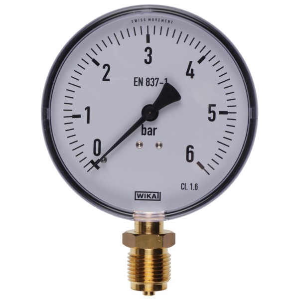 Bild von Manometer 0-6 bar RF 100 G 1/2 B