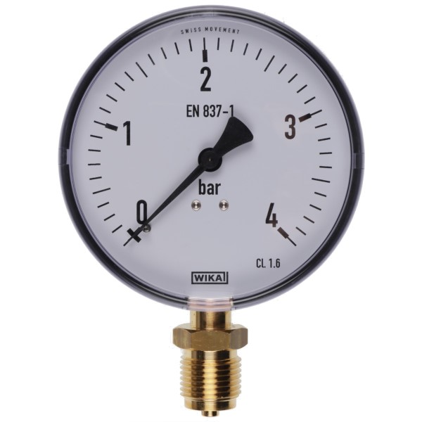 Bild von Manometer 0-4 bar RF 100 G 1/2 B