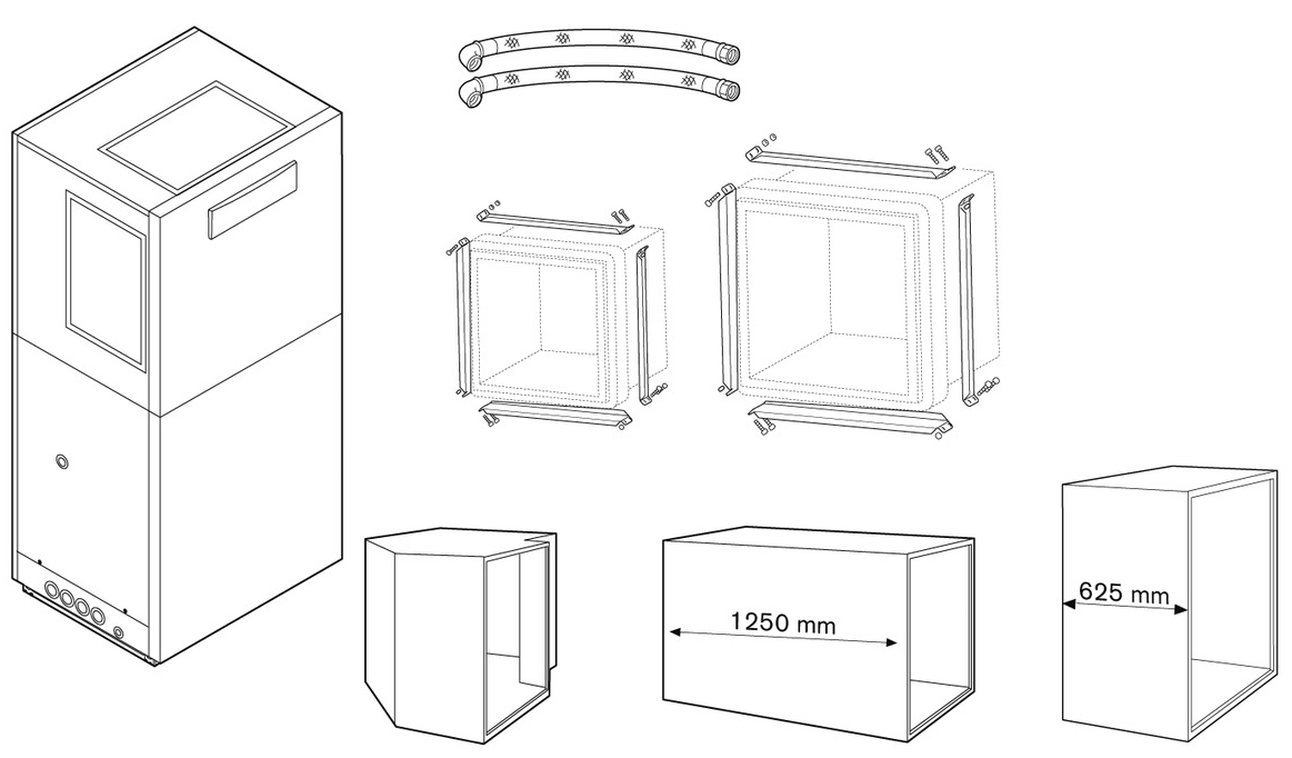 Bild von Paket Wärmepumpe WWP L 12 IDK Wandaufstellung