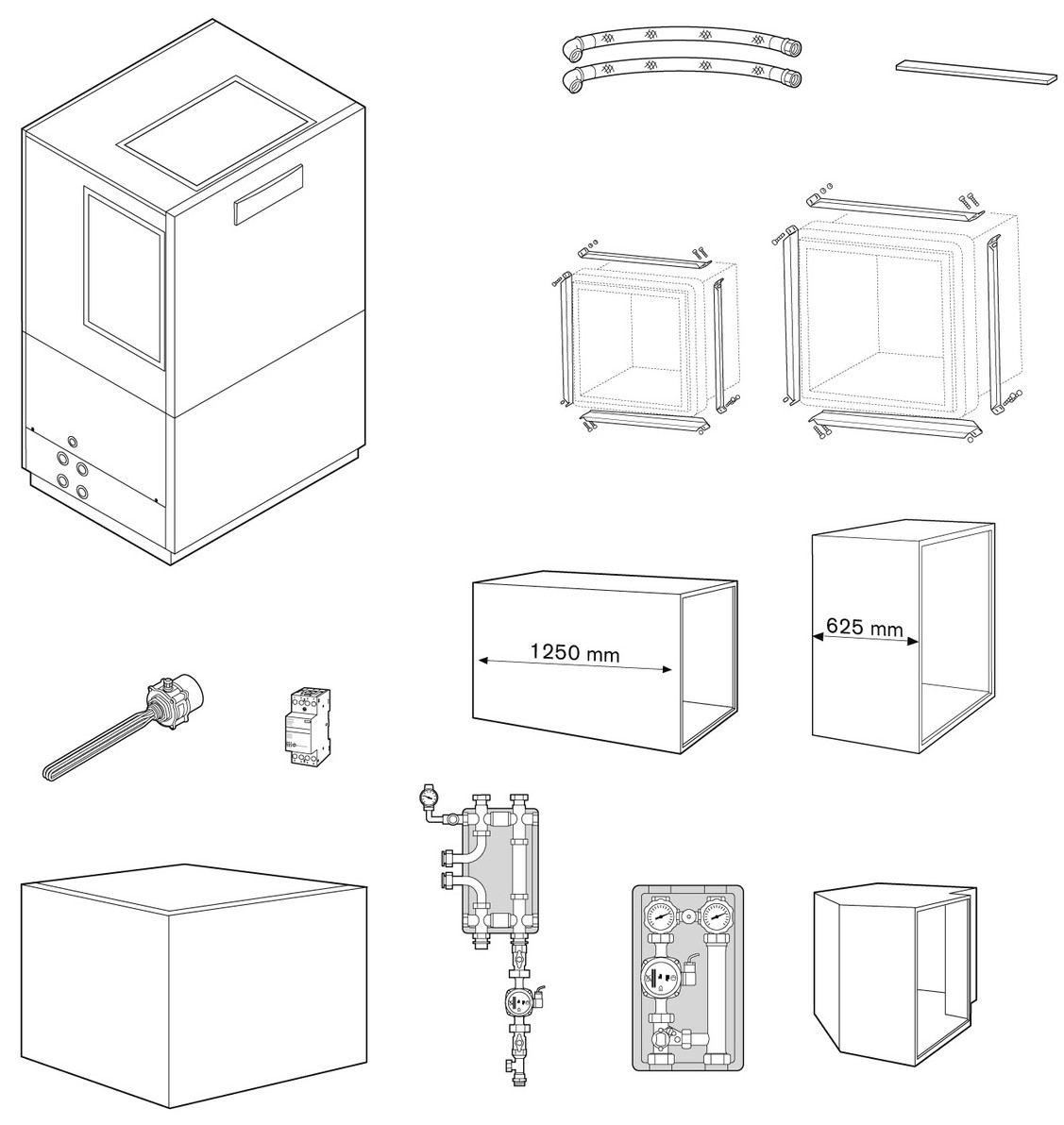 Bild von Paket WWP L 12 ID Wandstellung mit DDV