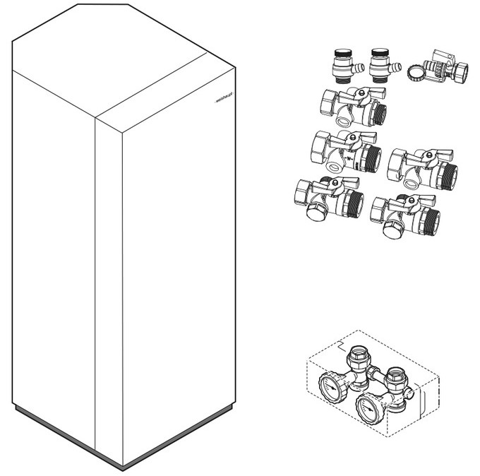 Bild von Paket Kombispeicher WKS / C für Biblock WP