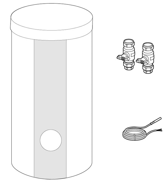 Bild von Paket WAS 200 Eco Trinkwasserspeicher für Split-WP