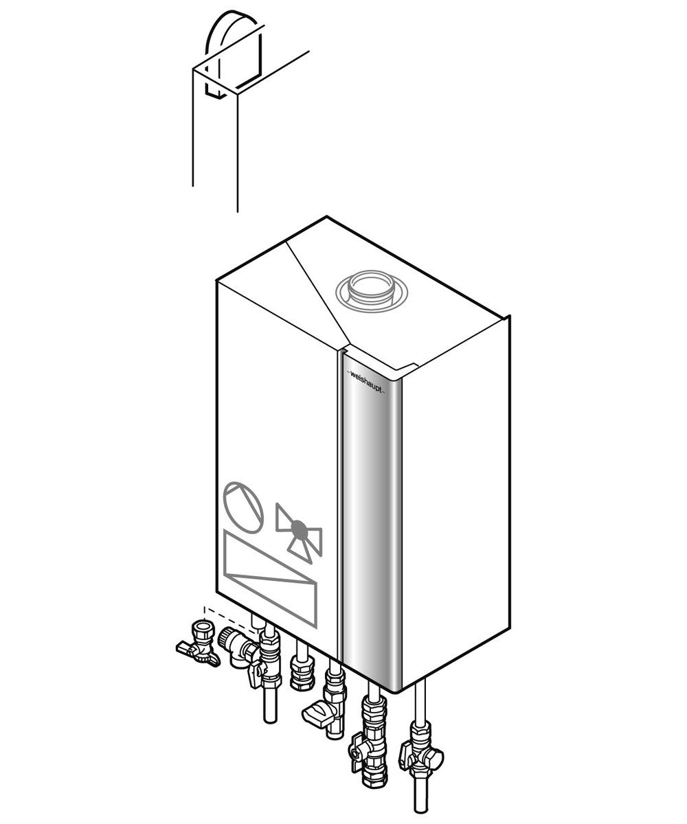 Bild von Paket WTC-GW 25-B C Kombitherme Aufputz