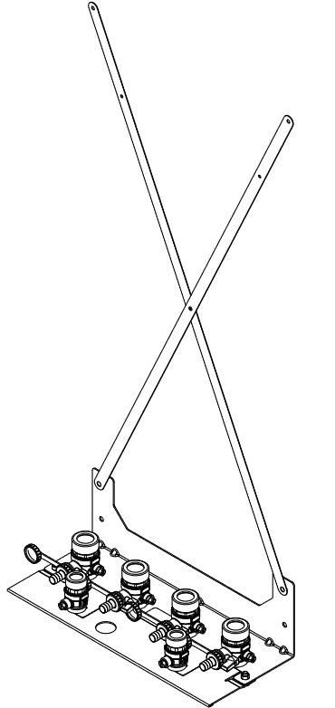 Viessmann Anschluss-Set über Erdniveau (Edelstahl)