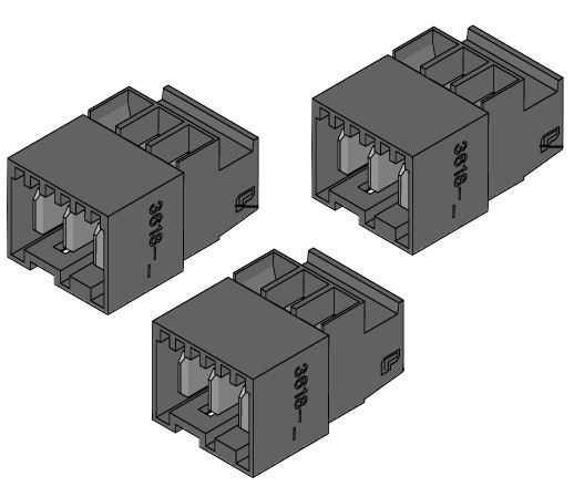 Bild von Messersteckklemme 3-pol. 40A