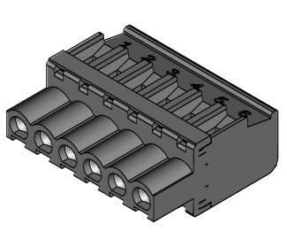 Bild von Buchsensteckklemme 6-pol.