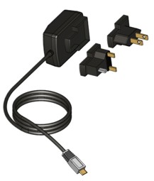 Bild von Steckernetzteil USB 100-240V/5V UK/US/CA