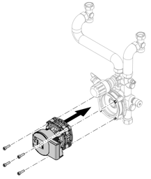 Bild von Pumpenmotor W-HE SCA Austauschmotor
