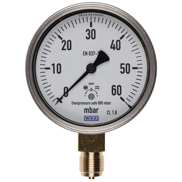 Bild von Manometer 0-60 mbar KP 100