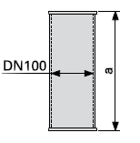 Bild von Rohr mit Bördelrand DN100 50 mm