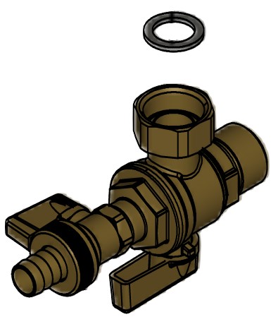 Bild von Kugelhahn G3/4-G3/4 mit KFE-Hahn