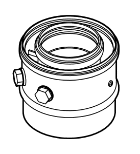 Bild von Kesselanschluss-Stück Ø80/125 mm